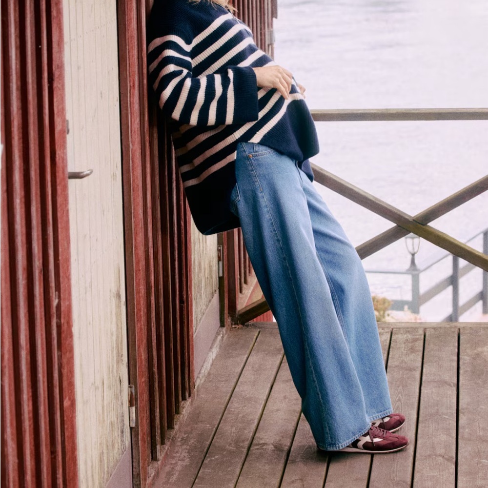H&M MAMA BEFORE & AFTER WIDE JEANS